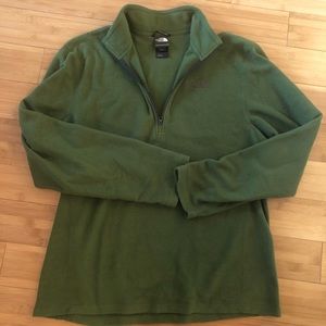 THE NORTH FACE green quarter zip